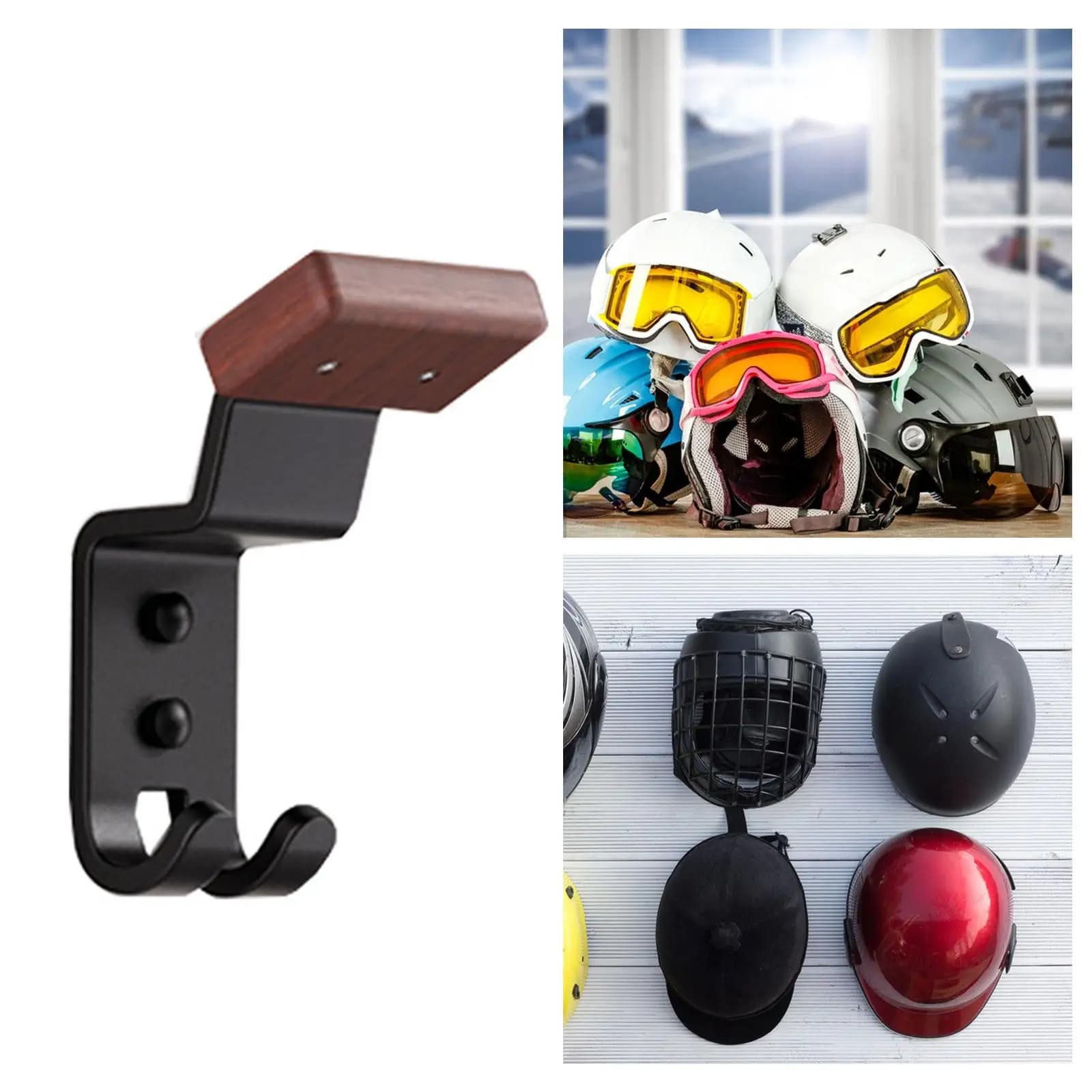 Portacasco generico Portacasco per moto Supporto da parete Portaequipaggi per moto resistente e facile da installare per moto