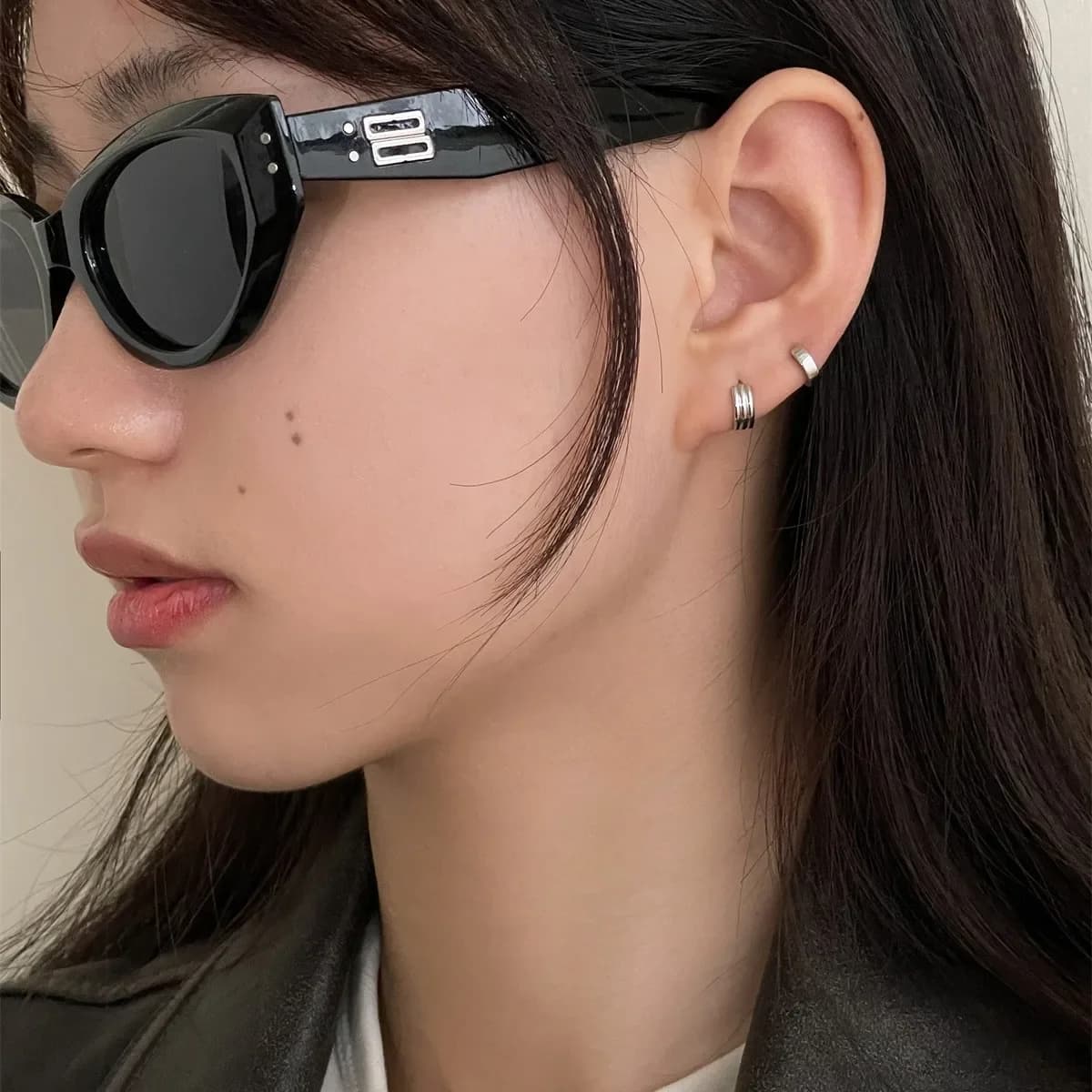Nuovi orecchini minimalisti in argento sterling da donna Piccoli stile semplice e unico, perfetti per accessori alla moda