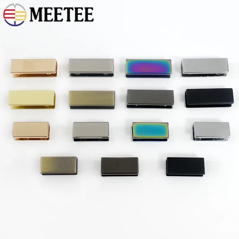 5/10/20 pz 19/25mm clip di coda in metallo per zaino bagagli tessitura fibbia borsa cinghia bordo laterale fermacorda chiusura accessori hardware fai da te