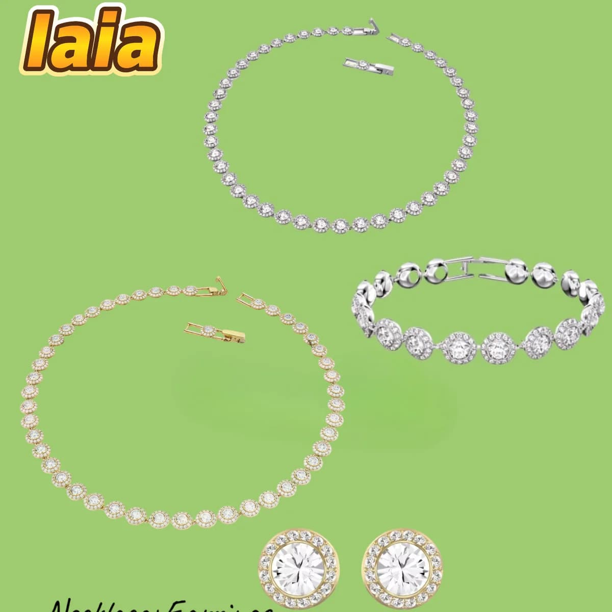 2pc/3pc new Original High Jewelry Set Fine Charm Bracelet Earrings Matching Perfect Crystal Necklace for Women Wedding Gift