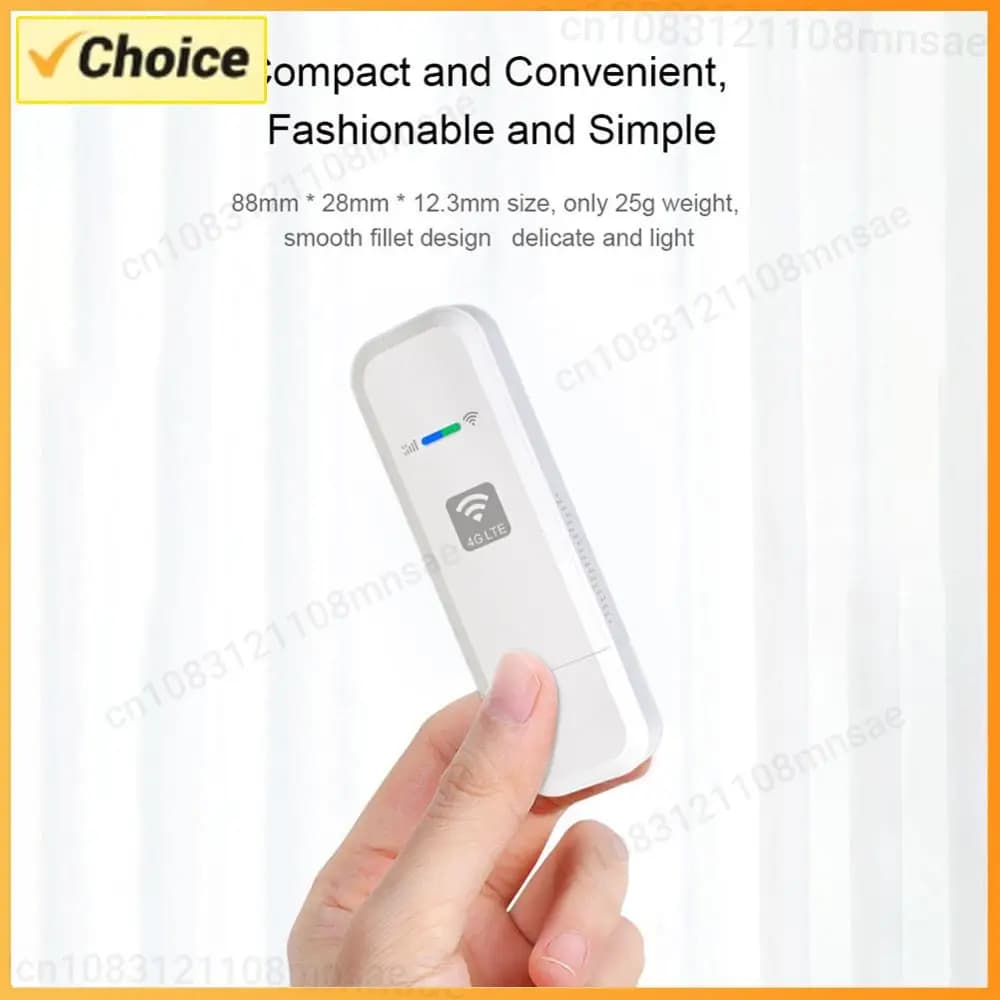 Dongle WiFi 4G 150Mbps, Adattatore di Rete Wireless con Slot per Scheda SIM, Plug and Play, Versione Europea per Viaggi all'Aperto