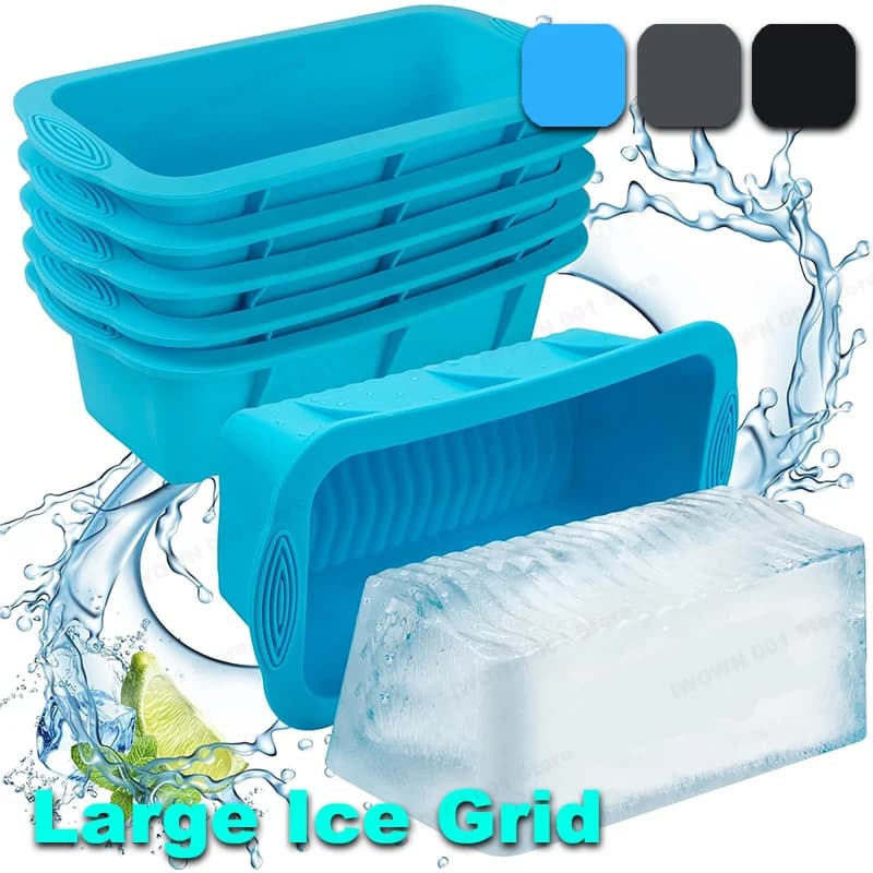 Stampo per blocchi di ghiaccio extra large Stampi per ghiaccio grandi per refrigeratore d'acqua Scimmie fredde, Stampi per cubetti di ghiaccio Stampi in silicone per vassoi per cubetti di ghiaccio