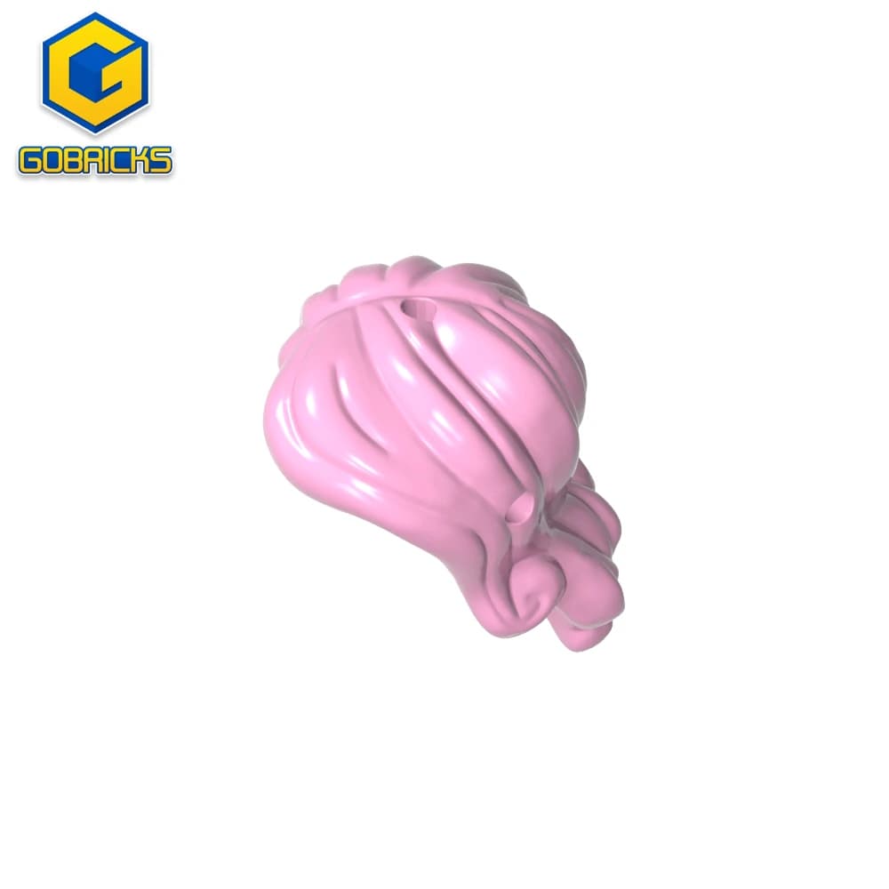 Gobricks GDS-2086 Minidoll capelli lunghi ondulati, parte destra, con lati corti compatibili con lego 15677 assemblaggi Building Blocks