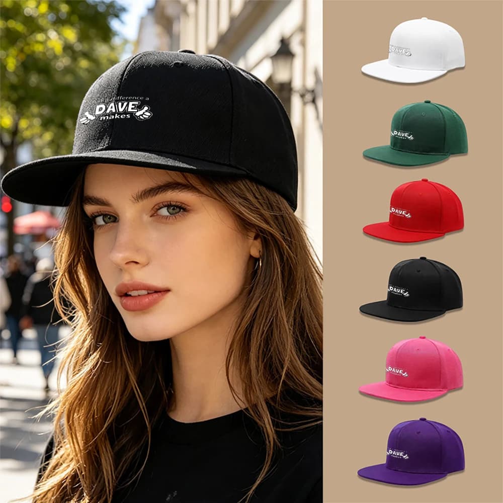 1PC Unisex Flat Brim Baseball Cap Hip Hop Streetwear Graphic Snapback Hat Adjustable Visor Sun Protection Outdoor Summer Casual Cap for Couples Mothers Day Gift Idea