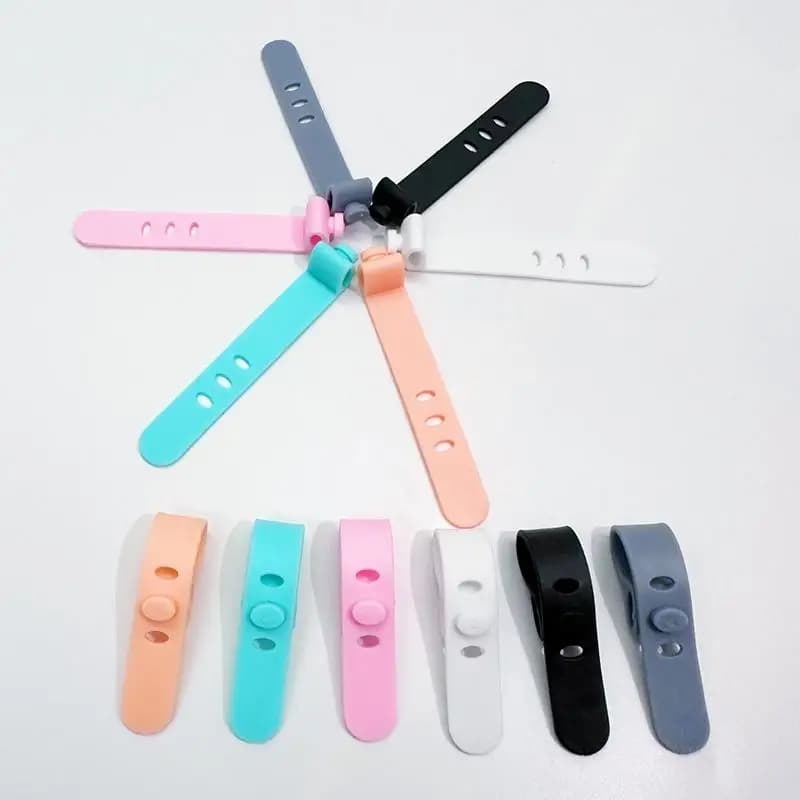 Cable Organizer Silicone Wire Management Adjustable Bobbin Winders for Data Cords in Office Supplies Study Desk