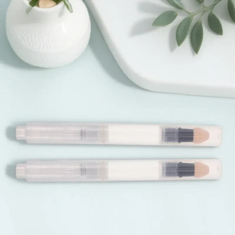Penna per Labbra con Punta in Spugna da 3ml, Dispenser di Trucco Ricaricabile, Applicatore Portatile da Viaggio per Crema, Fondotinta, Correttore e Blush