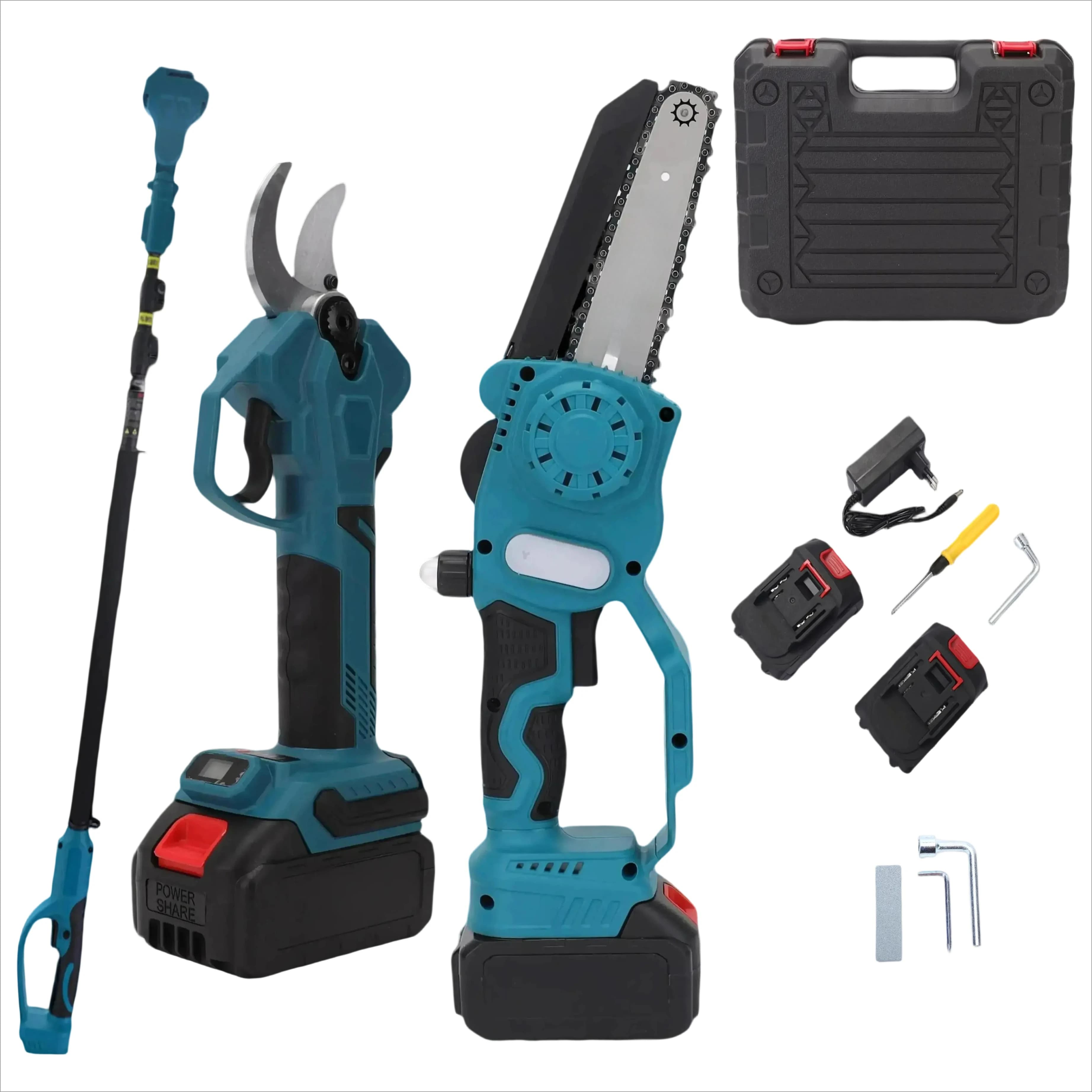 Garden Equipment Portable Cordless Power Adapter Electric chainsaw Rechargeable battery Shears pruning shears Scissors for tree branches