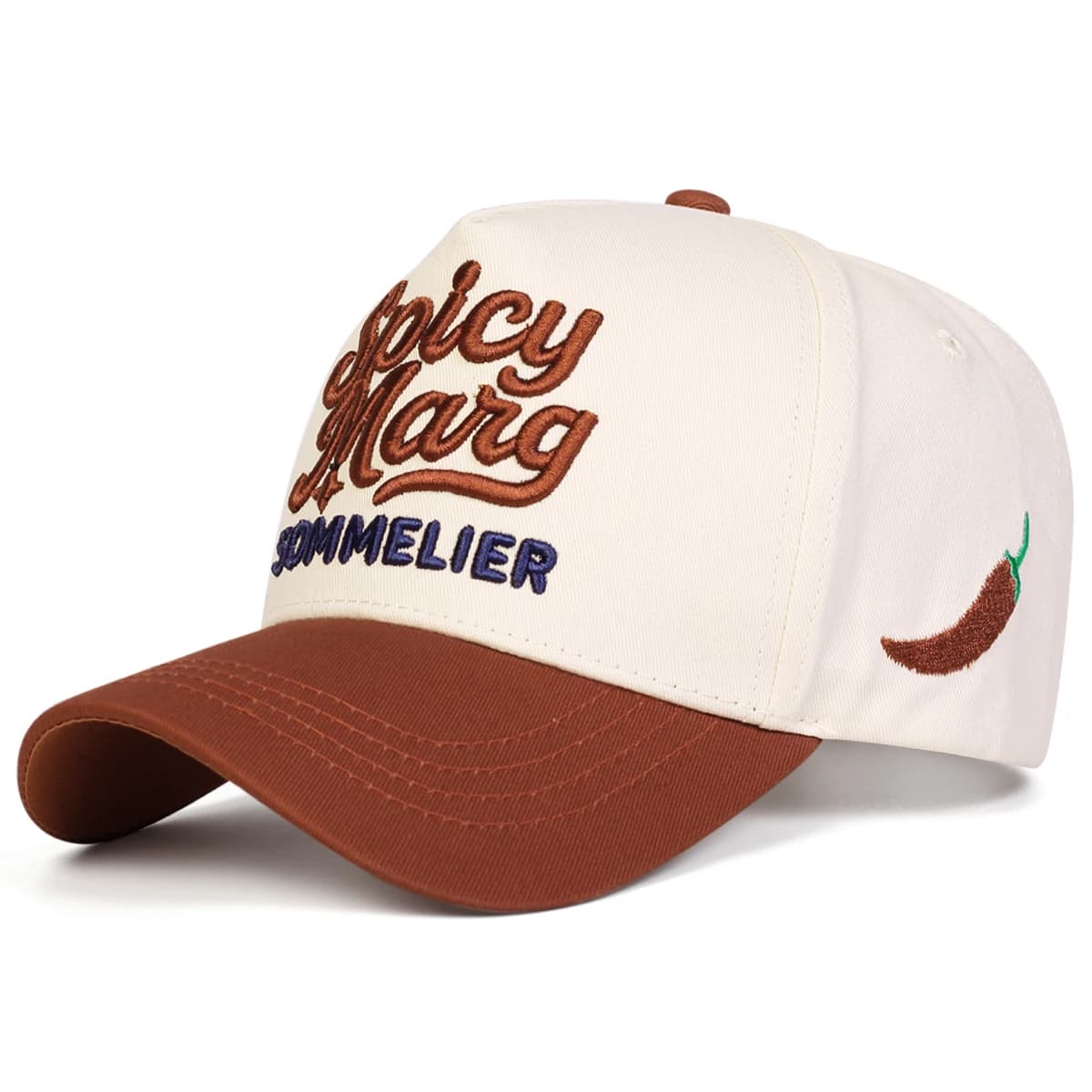 Cappellini da Baseball Unisex SPICY MARG SOMMELIER con Ricamo, Regolabili per Primavera e Autunno, Cappelli Casual da Esterno, Protezione Solare, Cappello Sportivo