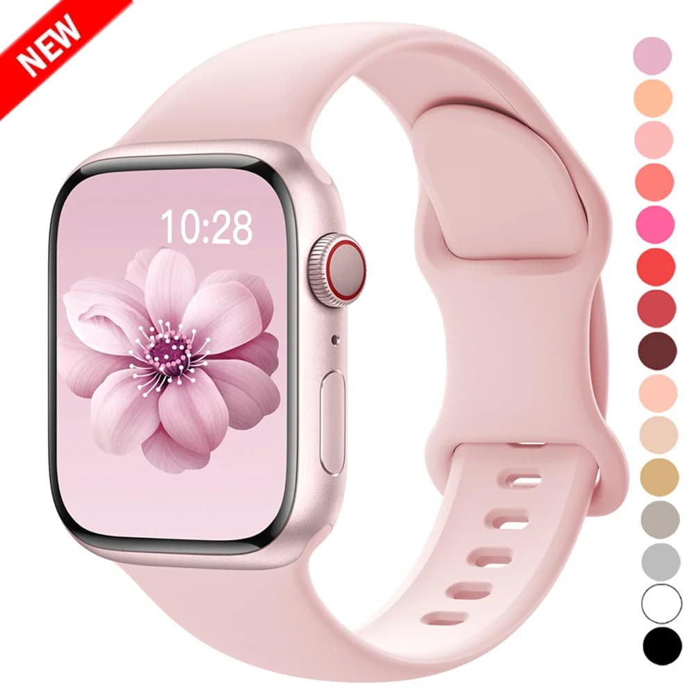 Silicone sports bracelet for apple watch Ultra 49mm 9-8-7 41mm 45mm kit 44mm 40mm waterproof bracelet iwatch 6 5 4 SE strap
