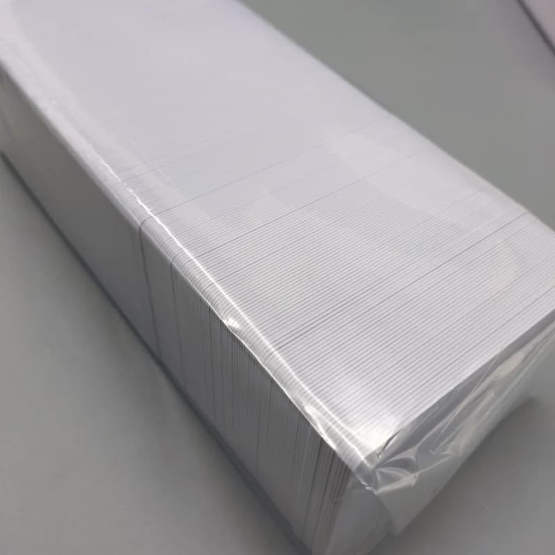 10pcs High Glossy Blank PVC Business Card Design Logo Name Thank You ID Card Waterproof and Double Sided Printing NOT NFC Cards