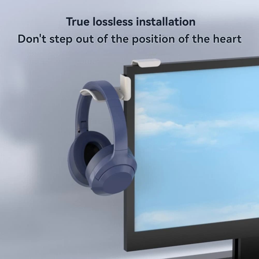 Supporto per cuffie da scrivania, gancio da parete per monitor PC, staffa per cuffie per l'organizzazione del desktop
