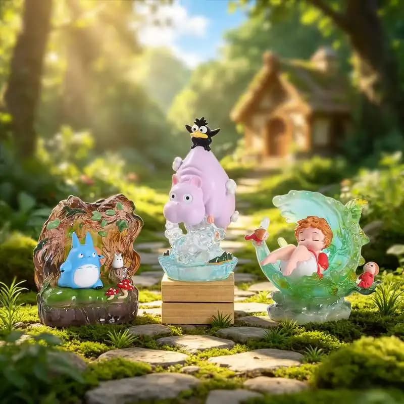 2026 Original Hayao Miyazaki Whisper of the Wind Valley Fairy Tale Blind Box Anime Classic Figure Doll Collectibles Night Light