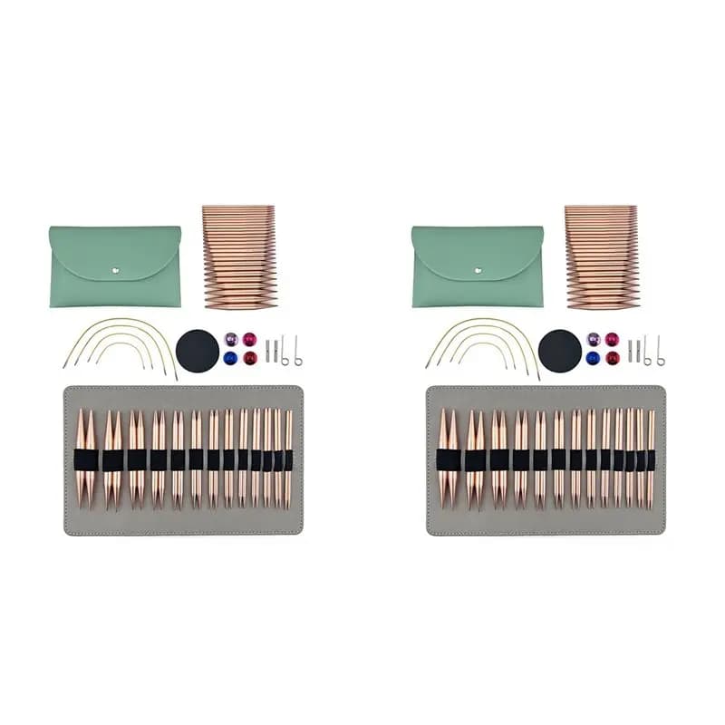 AC88-26 Pairs Of Interchangeable Circular Knitting Needles Set, Circular Knitting Needles, Knitting Needles,3Mm-10Mm
