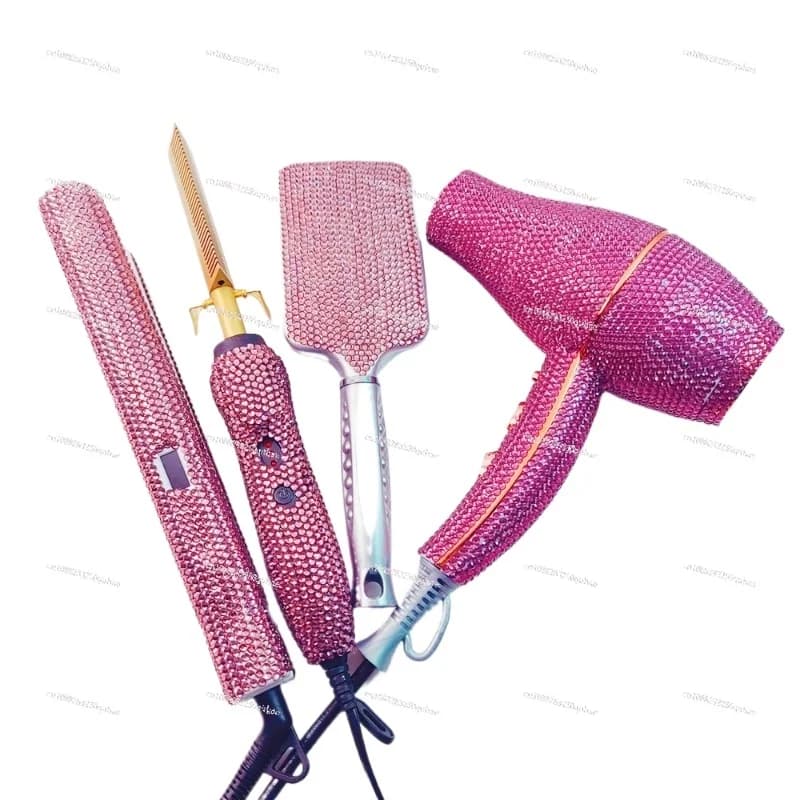 hair tools set of four pieces professional iron broad iron triple barrel curlers Note color and specification