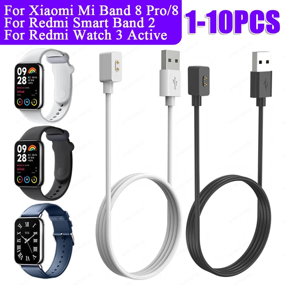 Charger for watch 1 m charging cable Smart accessories Multiple protections Power adapter for Mi 8 Pro/8/Redmi Band 2/Active Watch 3