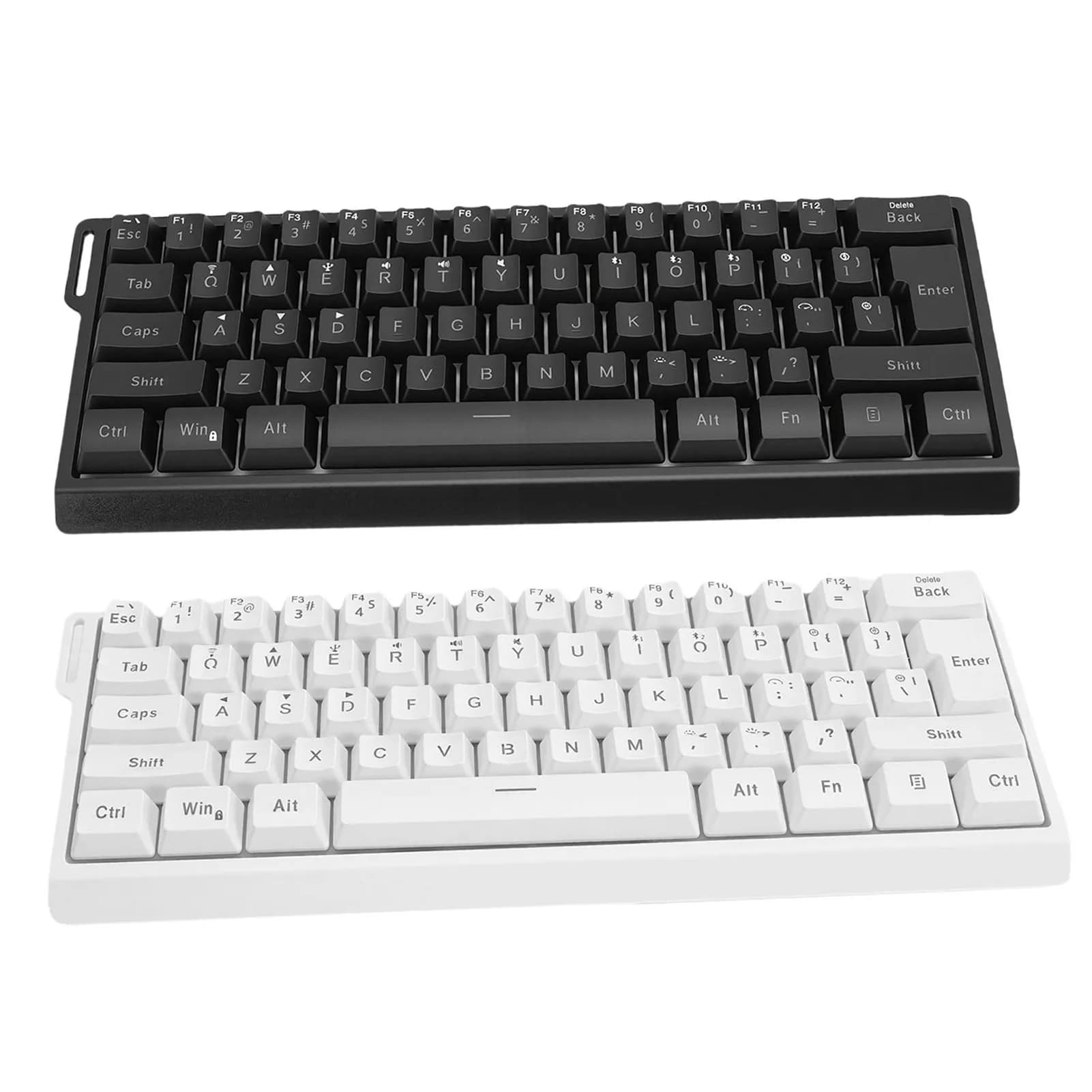 Tastiera Meccanica Wireless 61 Tasti Bluetooth 2.4G Cablata con Illuminazione RGB e Cordino per Gaming