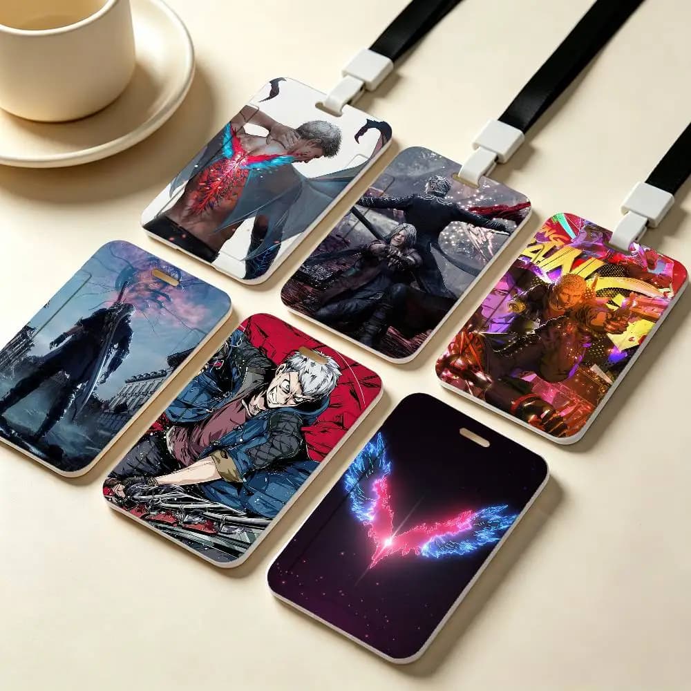 Game D-DEVIL M-MAY C-CRY 5 NFC Contactless Sliding Card Sleeve For Student Cards, Bus Cards, ID Cards, And Work Permits