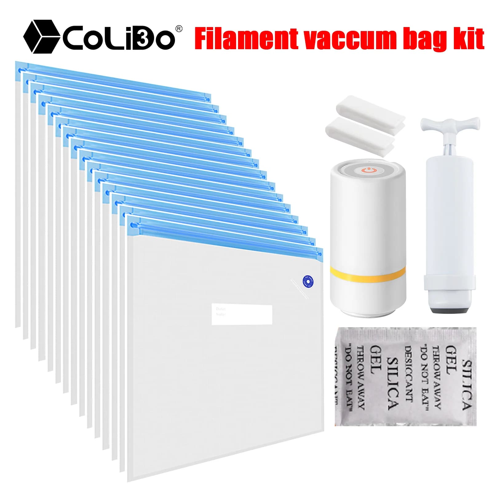 Vacuum Filament Bag with Handle Air Pump 3D Printer Filament Storage Bag Dryer Keep PLA ABS TPU PETG 3D Filament Accessories