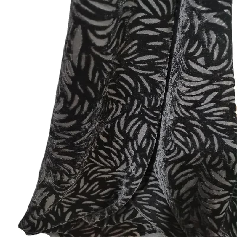 50cm/100cm*114cm Floral Printed African Lace Velvet Fabric Brocade Jacquard Tulle Fabric for Dress DIY Sewing Clothing
