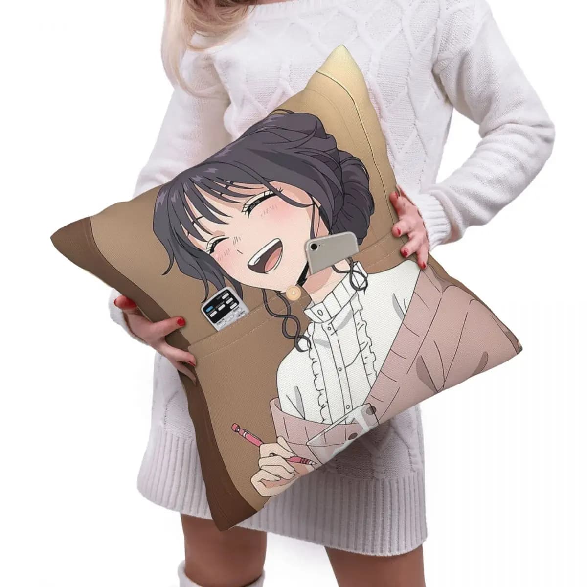 The Fragrant Flower Blooms With Dignity Anime Pillowcase Cushion Cover Polyester Decor Bedroom Home Comfort Throw Pillow