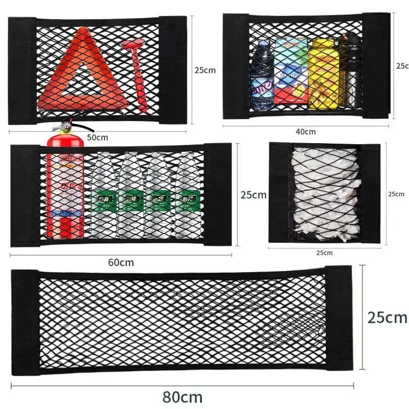 Elastic Mesh Pocket Mesh Elastic Mesh Wall decal Elastic Mesh Bag Universal Rear Seat Bag Pocket Mesh Automatic Organizer