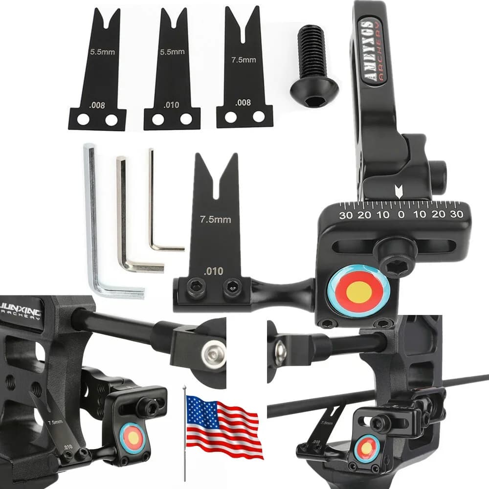 Arrow Rest Aluminum Alloy Interchangeable Steel Plate Adjustable Right Hand for Compound Bow Hunting Shooting Target Practice