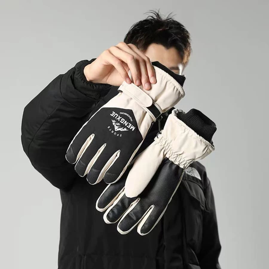 Guanti da snowboard invernali, touch screen antiscivolo, motociclismo impermeabile, guanti da neve caldi