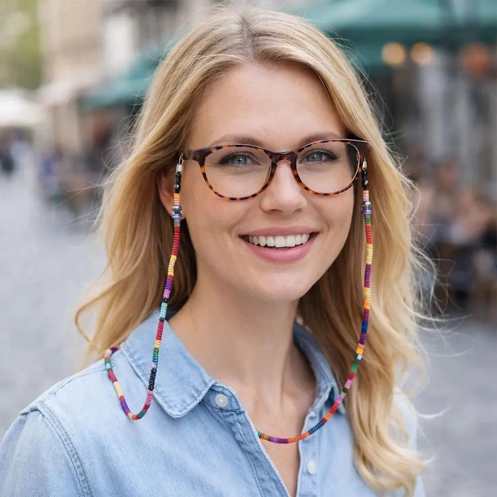 Durable Bohemian Sunglass Chain Neck Cord Adjustable Eyeglass Lanyard Nonslip Anti Drop Glasses Straps Eye Accessories