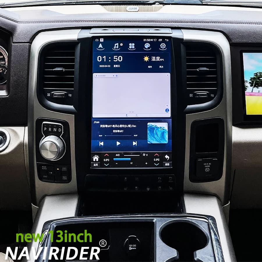 With Bluetooth 13inch Automotive Navi Car Radio For Dodge RAM 1500 2500 2014-2018 Multimedia Android 15 Head Unit Carplay Screen
