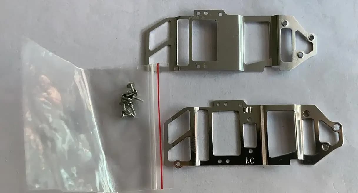 Set di cuscinetti, anello dell'albero, telaio Piastra laterale, supporto servo, parte di supporto coda per elicottero RC coassiale Huanqi 852 Esky Lama Twin Blade