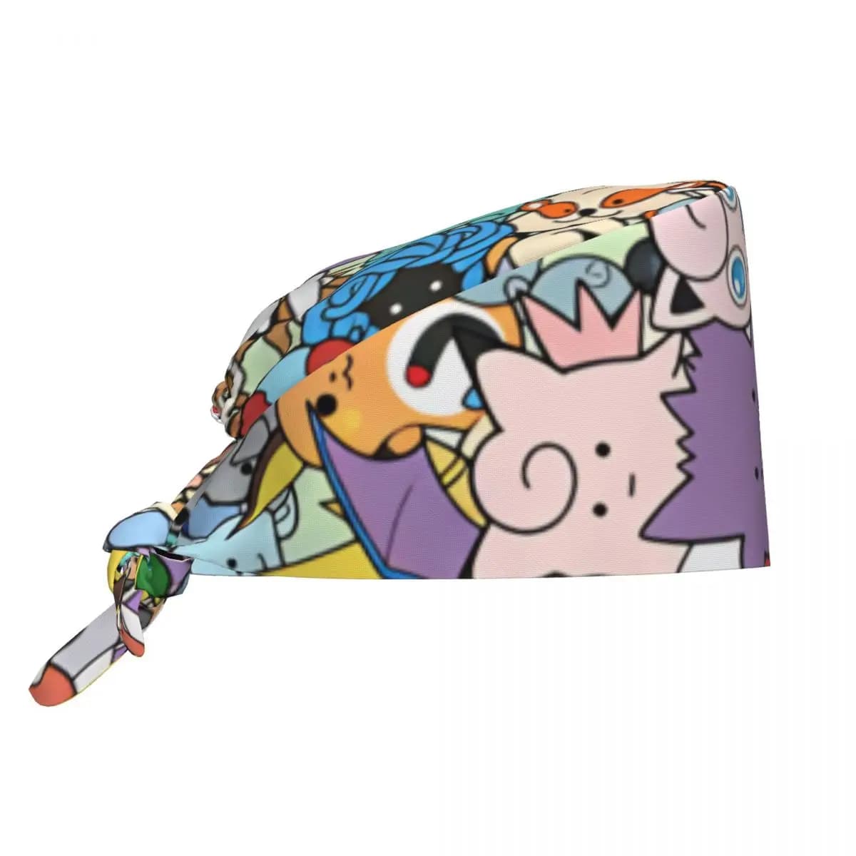 Medical Cap Pokemon Work Scrub Cap For Men Women Soft Comfy Nurse Hats Popular Tie Back Working Cap