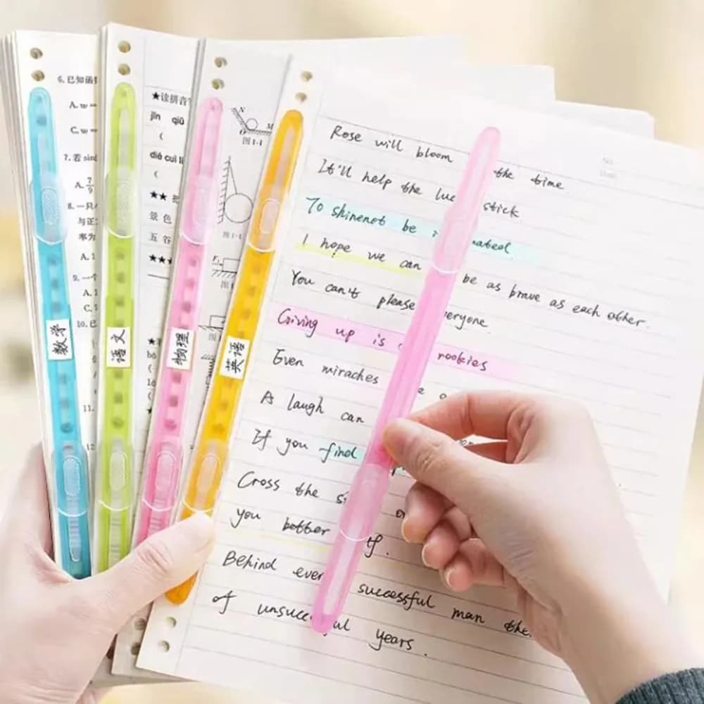 12 Pezzi Clip per Rilegatura a 2 Fori di Qualità, Strisce per Album Fai-da-Te, Clip per Fogli Sciolti, Colori Arcobaleno, Organizzatori per Cartelle Scolastiche
