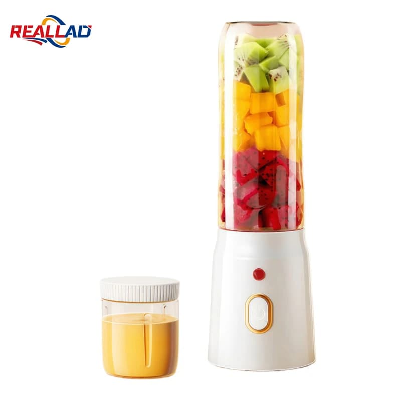 Frullatore Elettrico Portatile 450ML, 40W, Ricaricabile USB, Senza Fili, Potente per Frullati, Milkshake, Succhi e Alimenti