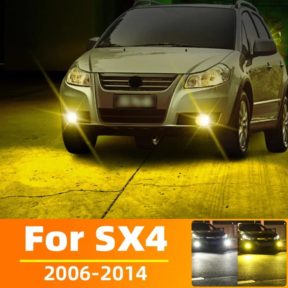 2 pz doppi colori Flash LED fendinebbia per SUZUKI SX4 2006 2007 2008 2009 2010 2011 2012 2013 2014 luce di guida anteriore