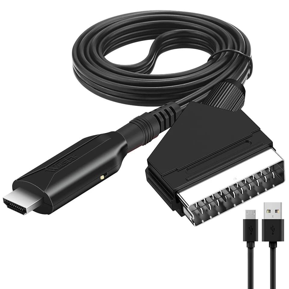 Convertor from SCART to HDMI with output cable HDMI HD 720P/1080P Switch Audio Converter Video for DVD HDTV