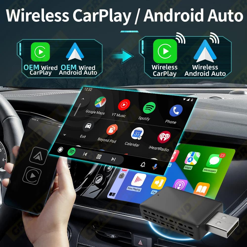 Adapter Android Auto Smart Box and Play Automatic Connection OTA Universal Update