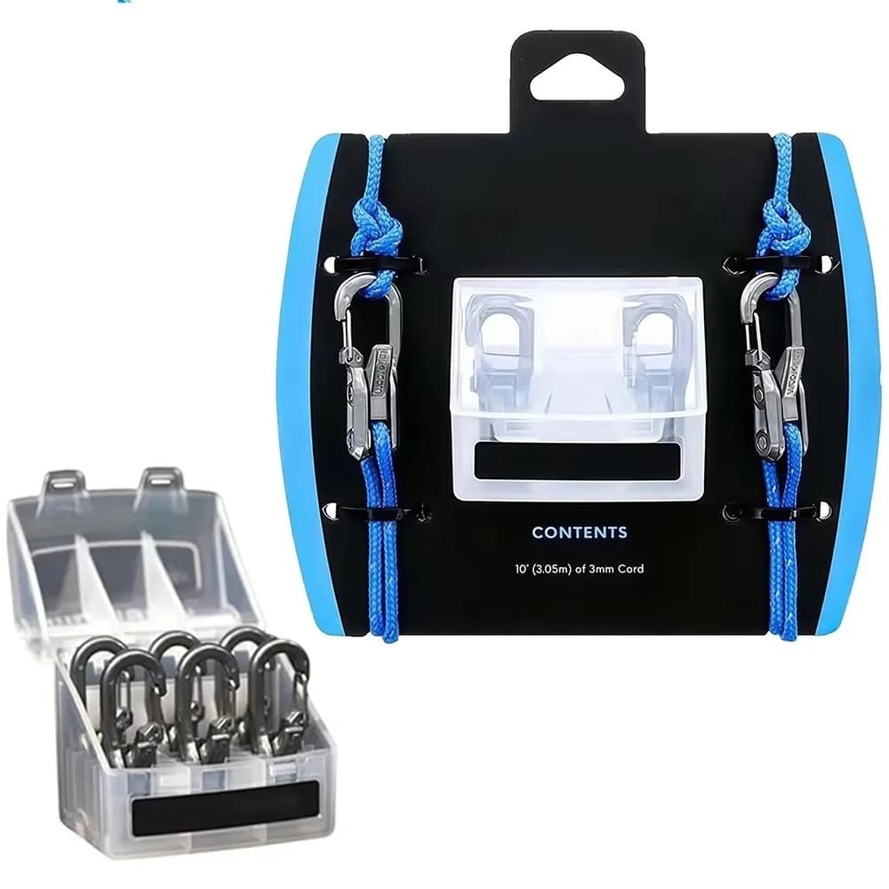 New Knot-Free Rope Tensioner Heavy-duty Roller Locking Tie-Down Tool Easy Operation Cable Puller Camping