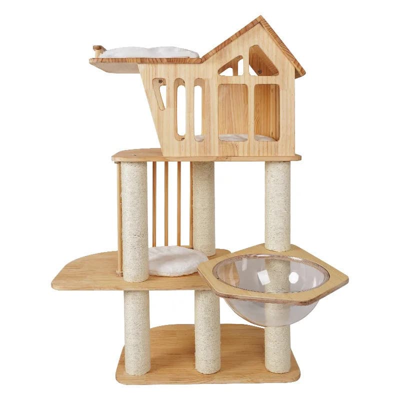 Skyland and Garden Cat Tree Multi-Level Cat Tree with Skyland and Garden Design for Indoor Cats