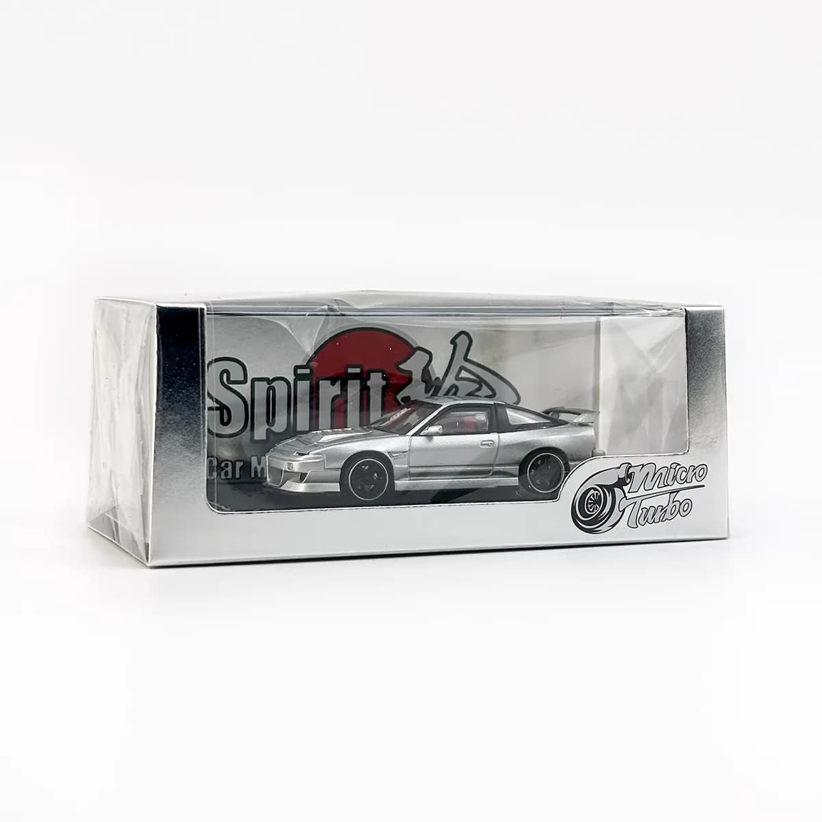 Micro Turbo 1/64 180SX Sliver Stocks nella Collezione 2025, Modellino Auto in Scala da Collezione