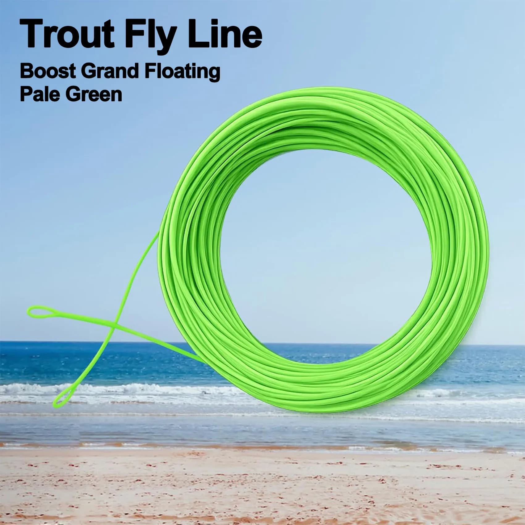 Trout Fly Line Trout Boost Grand Floating con anima intrecciata rivestita in PVC per grandi mosche, potente e affidabile per la pesca in acqua dolce