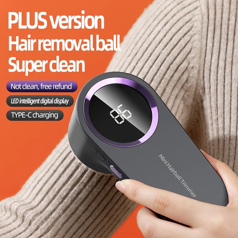 Portable Electric Lint Remover, Clothes Shaver Fabric Pill Trimmer, Rechargeable Fuzz Bobble Remover for Garment, Household