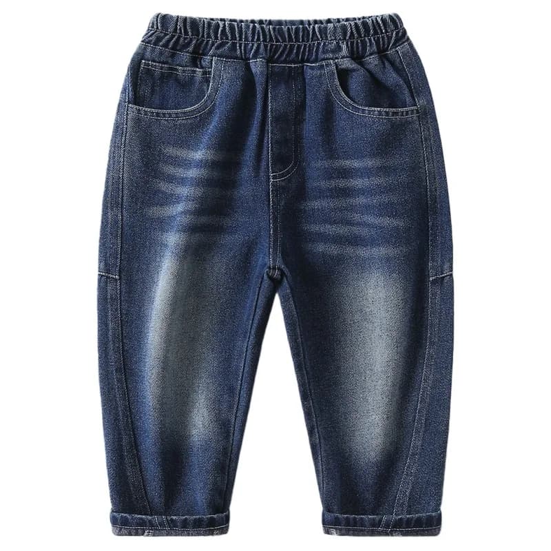 Nuovi Jeans Classici Lavati alla Moda per Ragazzi 2026, Pantaloni in Denim Vintage a Tinta Unita per Bambini, Pantaloni Casual Primaverili e Autunnali