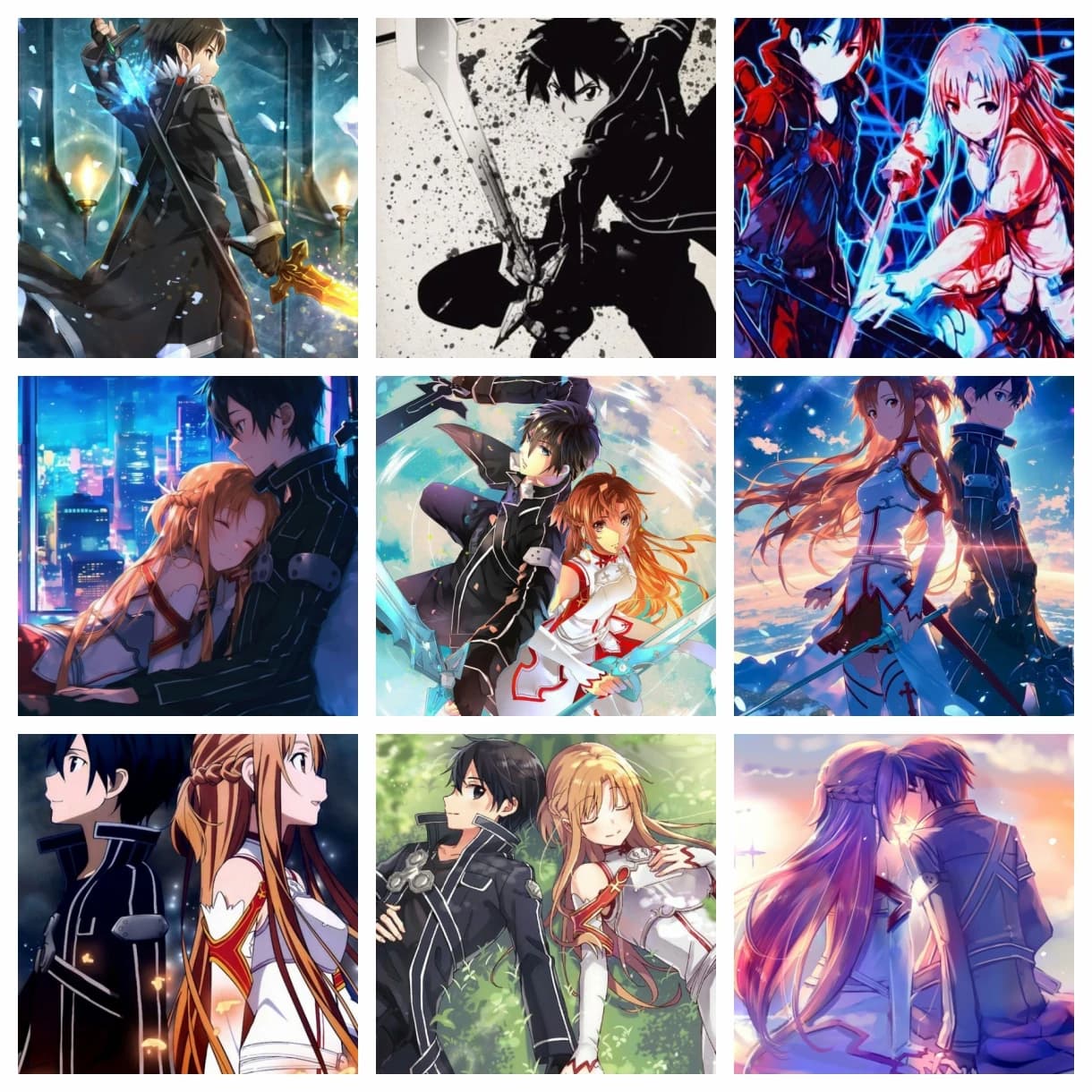 Diamante Strass Pittura Spada Arte Online Anime Kirigaya Kazuto Punto Croce Kit Ricamo Immagine Mosaico Decorazione Della Casa