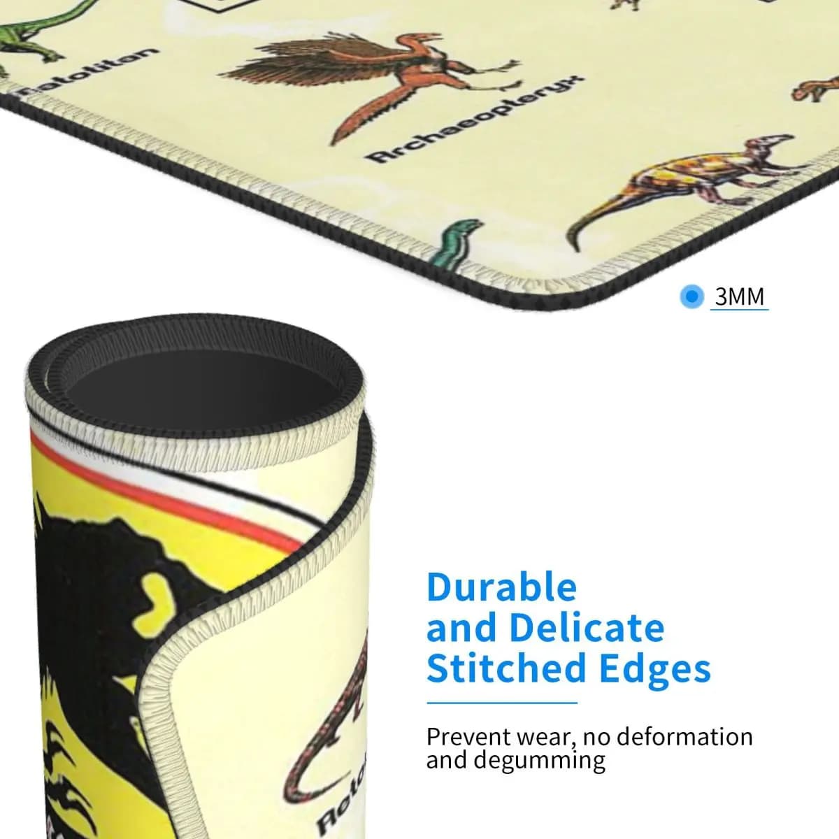 Multi-size Mouse Mat with Jurassic Park Dinosaurs theme, PC and Laptop Mats, Keyboard, Gaming and Office Accessories, Desk Mat