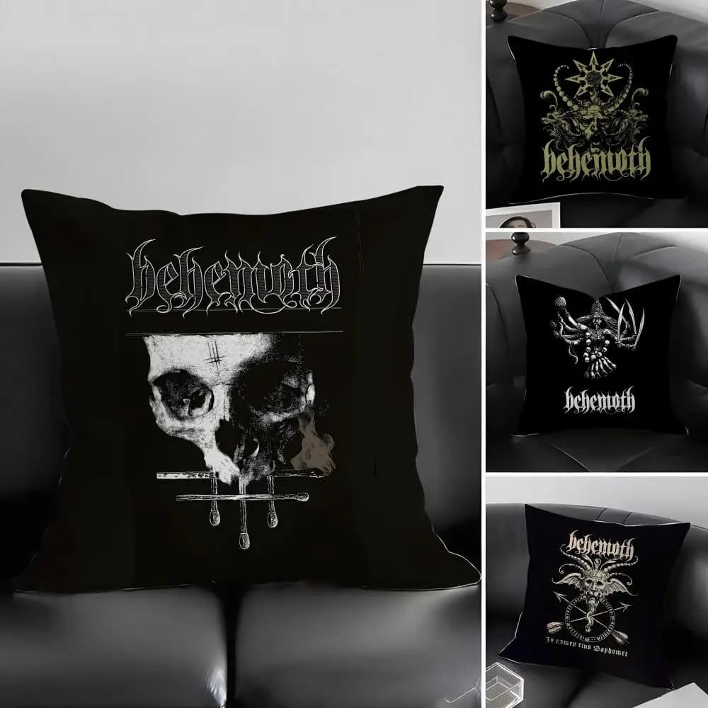 B-Beheomth Band Fodera per cuscino in tessuto ultra morbido e delicato sulla pelle, comfort simile a nuvole e cerniera nascosta