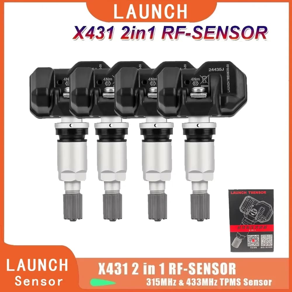 LAUNCH FR Sensore 315/433 MHz Sensore TPMS Strumento di riparazione pneumatici Scanner TSGUN Monitor della pressione dei pneumatici Tester Programmazione LTR-03 Sensore RF