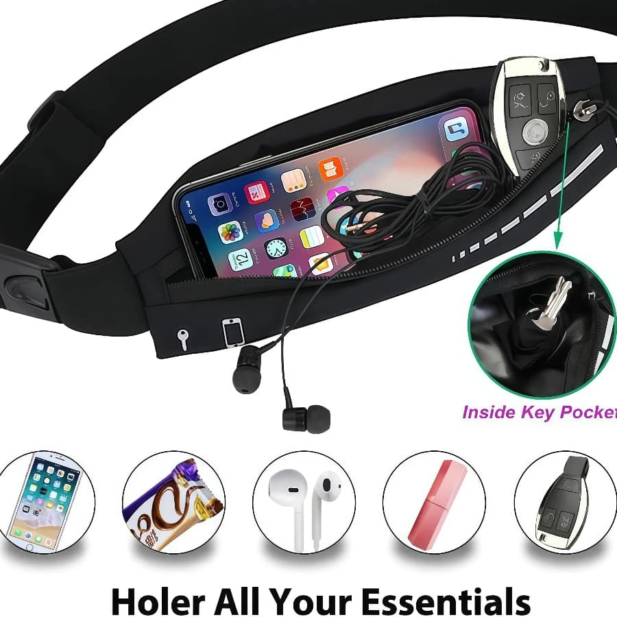 Running Waist Bag Outdoor Sports Running Invisible Belt Bags Waterproof Protable Men Women Phone Pouch Running Accessories