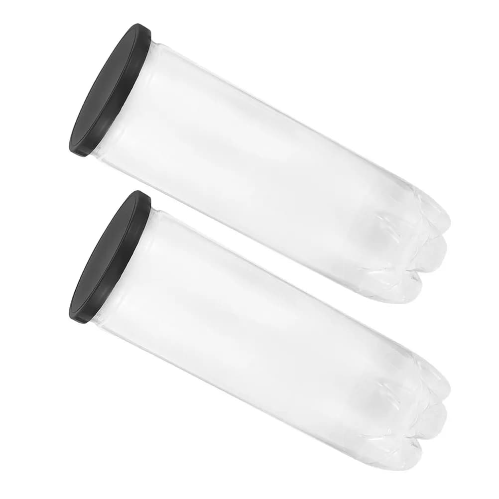 Portapalline da tennis da 2 pezzi, in materiale PVC trasparente, bottiglia portatile per la conservazione, comodo organizer per articoli sportivi
