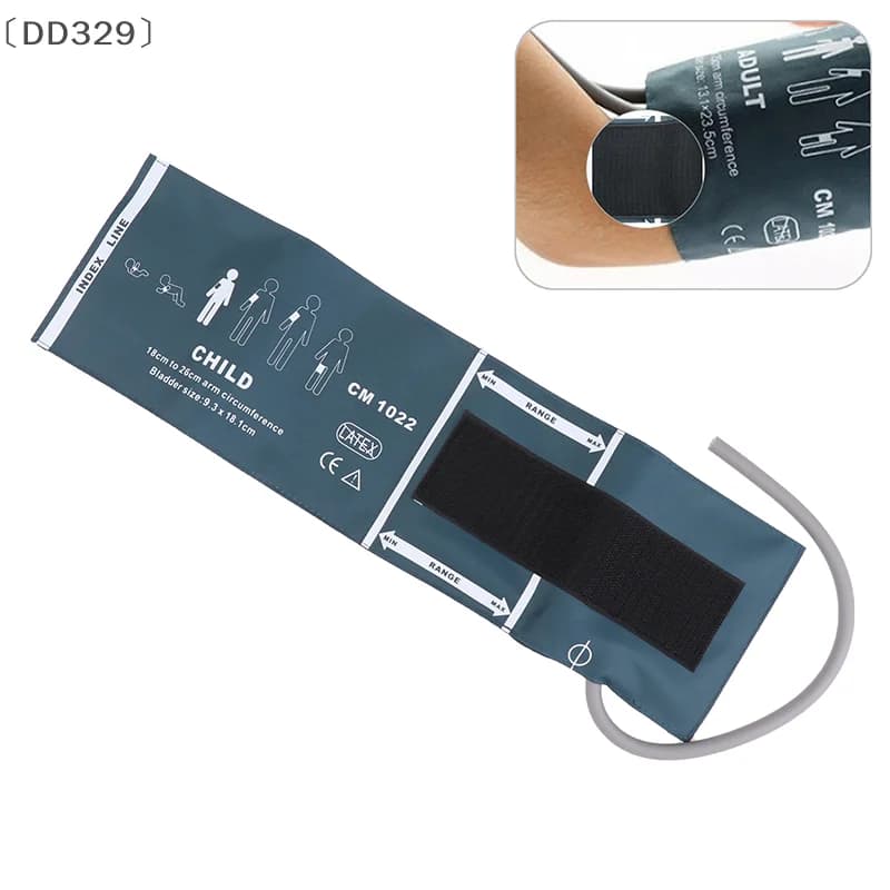 maveraDD329 Vauasutilizzabile 6 dimensioni di nylon polsino sfigmomanometro polsino per monitor paziente per monitor della pressione arteriosa persone usano polsino