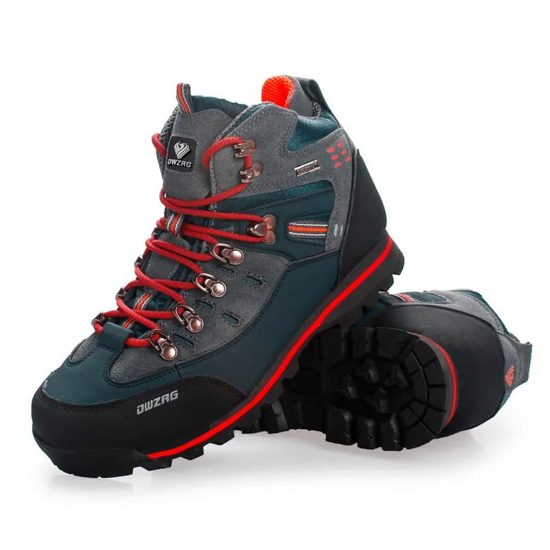 Scarpe da arrampicata da uomo Scarponi da trekking resistenti all'usura antiscivolo alla moda all'aperto Comode scarpe sportive da viaggio impermeabili per passeggiate sulla neve